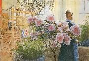 Carl Larsson Azalea oil painting artist